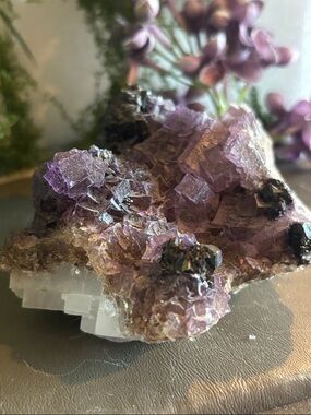 Purple Fluorite Cluster